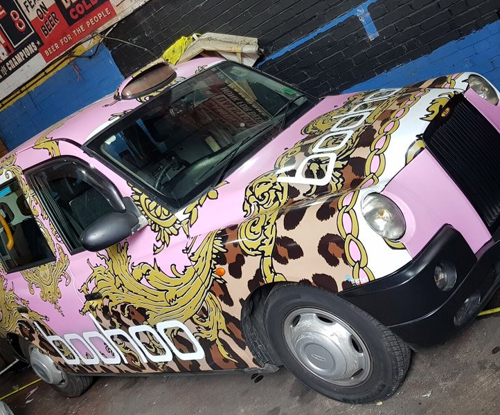 LB08 LHJ TX Sherbet London Taxi Drive