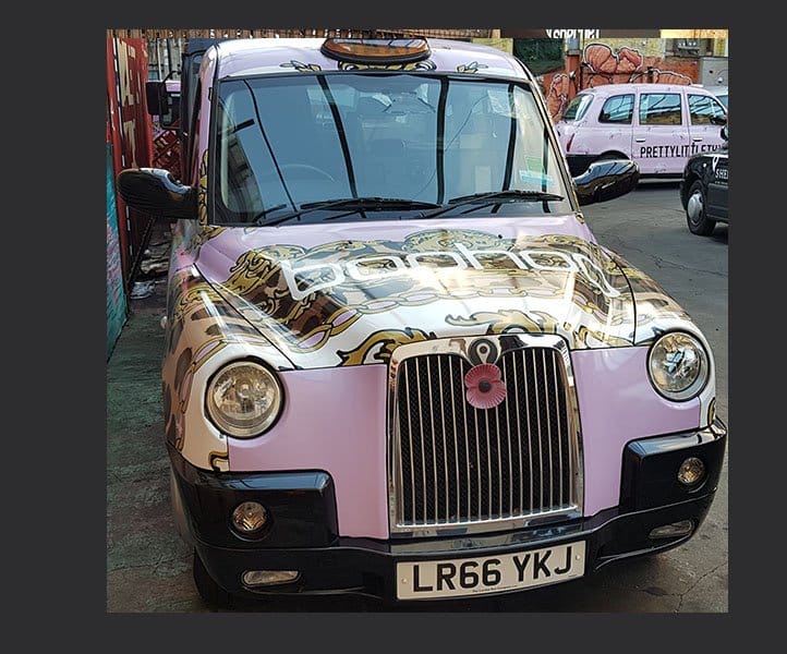 LR66YKJ Taxi Sherbet London